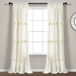84"x40" Darla Light Filtering Window Curtain Panels - Lush Décor 15 84"x40" Darla Light Filtering Window Curtain Panels - Lush Décor -Lush Décor GUEST ba94ba15 3bb4 4d45 989a 8e24330d43f9