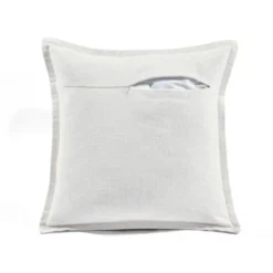 20"x20" Oversize 'Humble And Kind' Family-Friendly Square Throw Pillow Cover White - Lush Décor -Lush Décor GUEST bcb4ae67 db34 49e4 9539 cc01854003ea