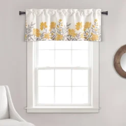 18"x52" Aprile Light Filtering Valance - Lush Décor -Lush Décor GUEST bd2164a6 2ec1 4626 b63e 52bad437934d