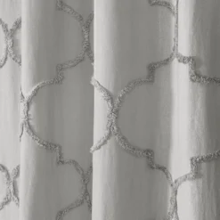 Avon Chenille Trellis Shower Curtain Light Gray - Lush Décor -Lush Décor GUEST be1bb498 2c3a 4b50 a613 39ca1b12150a