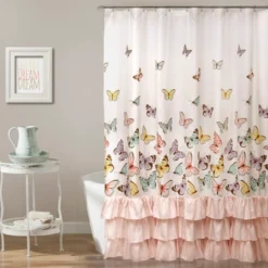 Kids' Flutter Butterfly Shower Curtain - Lush Décor -Lush Décor GUEST bf71fde0 2e38 4963 80e1 99f731cb9f67