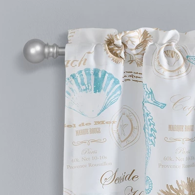 52"x18" Harbor Life Window Valance Blue - Lush Décor 3 52"x18" Harbor Life Window Valance Blue - Lush Décor