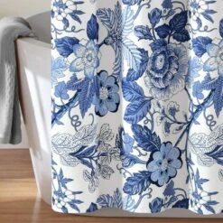 Sydney Shower Curtain Navy/White - Lush Décor -Lush Décor GUEST c19d2639 68f3 4cd6 a9bd afb421a6cc4a