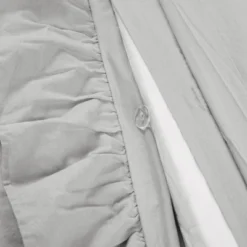 Lush Décor 3pc Full/Queen Reyna 100% Cotton Duvet Cover Set Light Gray -Lush Décor GUEST c2a16d99 9656 451e b544 5d36afa76cad