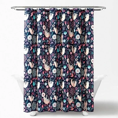 72"x72" Hygge Sloth Shower Curtain Single - Lush Décor 6 72"x72" Hygge Sloth Shower Curtain Single - Lush Décor - Image 4