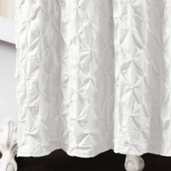72"x72" Ravello Pintuck Single Shower Curtain - Lush Décor -Lush Décor GUEST c535d812 4a8f 42a2 bcdc 1a91b2345968