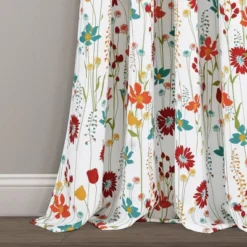 Set Of 2 Clarissa Floral Light Filtering Window Curtain Panels - Lush Décor 8 Set Of 2 Clarissa Floral Light Filtering Window Curtain Panels - Lush Décor -Lush Décor GUEST c7a9840c c2d2 491a a9ad f27e065a68f4