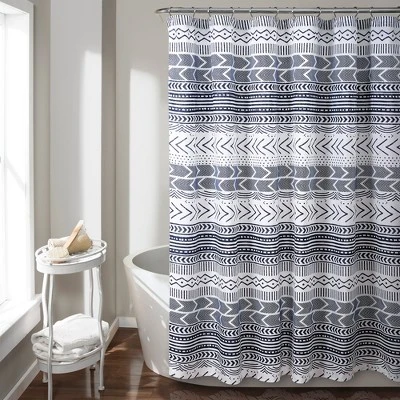 Hygge Geo Shower Curtain - Lush Décor 7 Hygge Geo Shower Curtain - Lush Décor - Image 5