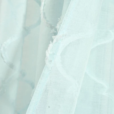 Set Of 2 Avon Trellis Grommet Sheer Window Curtain Panels - Lush Décor 6 Set Of 2 Avon Trellis Grommet Sheer Window Curtain Panels - Lush Décor - Image 4