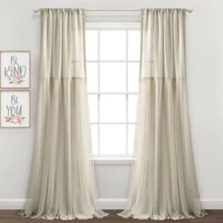 Set Of 2 (84"x40") Tulle Skirt Solid Window Curtain Panels - Lush Décor 17 Set Of 2 (84"x40") Tulle Skirt Solid Window Curtain Panels - Lush Décor -Lush Décor GUEST c989bc25 6b8d 4230 8c0d e4749188ebee