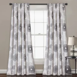Set Of 2 (84"x52") Multi Circles Light Filtering Window Curtain Panels - Lush Décor -Lush Décor GUEST cbc8ad8b 0c1b 465b aa71 00c5cea66c6f
