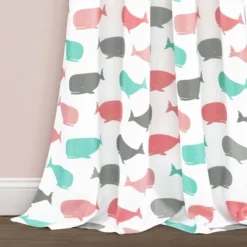 Whale Window Curtain - Lush Décor -Lush Décor GUEST cc165173 d2fd 43d1 91bc f0eee02ace58
