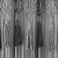 1pc 40"x84" Light Filtering Boho Macrame Tassel Curtain Panel Gray - Lush Décor 11 1pc 40"x84" Light Filtering Boho Macrame Tassel Curtain Panel Gray - Lush Décor -Lush Décor GUEST cc747abc 9109 40d0 8e63 1c4a62ba11bf