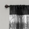 52"x18" Night Sky Sequins Embroidery Window Valance - Lush Décor -Lush Décor GUEST cc970a6c eba1 4a1c 9044 4a7099ac2e74