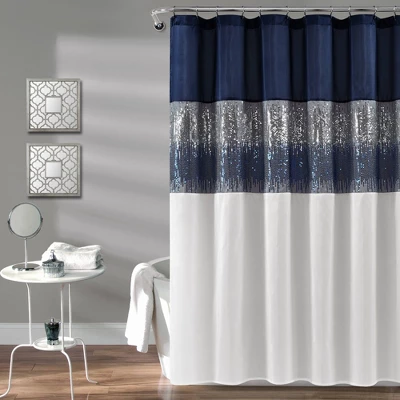 72"x72" Night Sky Shower Curtain - Lush Décor 7 72"x72" Night Sky Shower Curtain - Lush Décor - Image 5