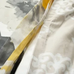 3pc Leah Cotton Duvet Cover Set Yellow/Gray - Lush Décor -Lush Décor GUEST ceb24a1a 786b 44f9 9018 0a191c7d2609