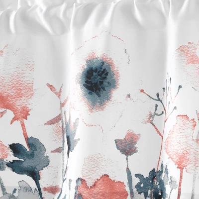 18"x52" Zuri Flora Light Filtering Valance - Lush Décor 4 18"x52" Zuri Flora Light Filtering Valance - Lush Décor - Image 2