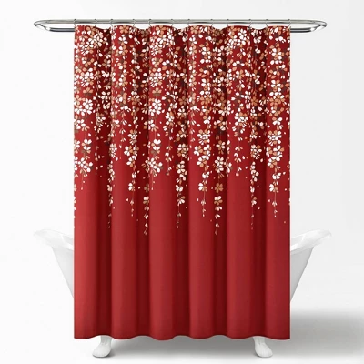 Weeping Flower Shower Curtain - Lush Décor 6 Weeping Flower Shower Curtain - Lush Décor - Image 4