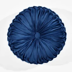15" Pleated Round Throw Pillow - Lush Décor -Lush Décor GUEST d12351c5 84dc 4ed4 a86c 93671a12708d