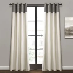 84" X 52" Milo Linen Window Curtain Panels Set - Lush Décor -Lush Décor GUEST d15f474b 7169 4626 aee6 61744b0f2d04