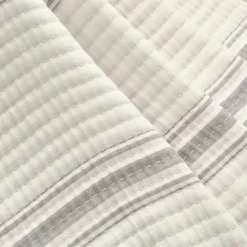 50"x60" Farmhouse Striped Kantha Pick Stitched Yarn Dyed Cotton Woven Throw Blanket - Lush Décor -Lush Décor GUEST d3ab6641 c832 48c0 8996 9dd8929db2c7