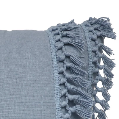 20"x20" Oversize Modern Tassel Square Throw Pillow - Lush Décor 3 20"x20" Oversize Modern Tassel Square Throw Pillow - Lush Décor