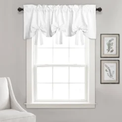 18"x52" Melody Bow Valance Blush - Lush Décor -Lush Décor GUEST d3f75ecd c685 42a4 92a4 c177011aa099