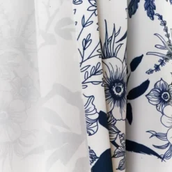 2pk 52"x95" Light Filtering Botanical Garden Curtain Panels Navy - Lush Décor 9 2pk 52"x95" Light Filtering Botanical Garden Curtain Panels Navy - Lush Décor -Lush Décor GUEST d7482fca fd2f 45cd 8bf5 40ece29212f8