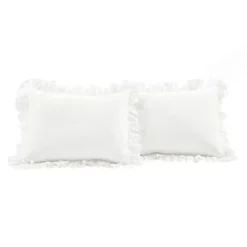 Lush Decor 3pc King Reyna 100% Cotton Duvet Cover Set White -Lush Décor GUEST da699aac 2cf7 4c34 a432 921beaaa576d