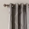 Set Of 2 Swirl Geometric Light Filtering Window Curtain Panels Gray - Lush Décor -Lush Décor GUEST dad67c0e 7388 4bbc 882b f677e6a4bcc0
