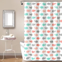 Whale Shower Curtain - Lush Décor -Lush Décor GUEST dae099e9 60d2 4c1c b6d5 380a053fc88c