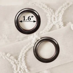 Set Of 2 Avon Trellis Grommet Sheer Window Curtain Panels - Lush Décor 12 Set Of 2 Avon Trellis Grommet Sheer Window Curtain Panels - Lush Décor -Lush Décor GUEST db1b1147 97fb 458d 95eb ddf2c51833ef 1