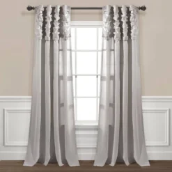 84"x52" Ruched Waterfall Linen Window Curtain Panel - Lush Décor 19 84"x52" Ruched Waterfall Linen Window Curtain Panel - Lush Décor -Lush Décor GUEST db9a986f 2a15 430a 9415 c63fed781e59