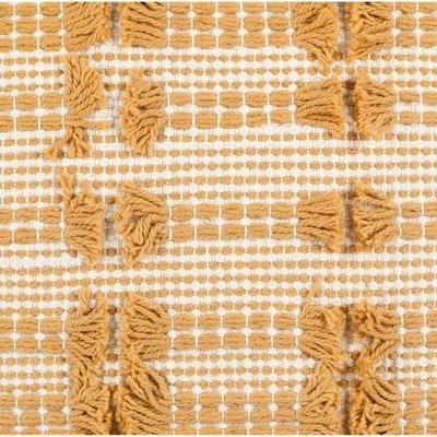 20"x20" Oversize Spencer Tufted Family-Friendly Cotton Square Pillow Cover Yellow - Lush Décor 7 20"x20" Oversize Spencer Tufted Family-Friendly Cotton Square Pillow Cover Yellow - Lush Décor - Image 5