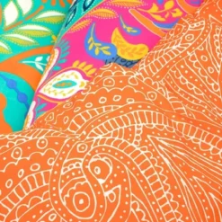 3pc Boho Chic Cotton Duvet Cover Set Turquoise/Navy - Lush Décor -Lush Décor GUEST ddbefbdd ac6a 4083 a1df fe0dc4eb0ddf