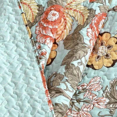 Lush Décor 50"x60" Sydney Throw Blanket Green/Blue 4 Lush Décor 50"x60" Sydney Throw Blanket Green/Blue - Image 2