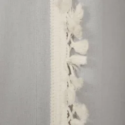 84"x40" Linen Tassel Window Curtain Panel - Lush Décor -Lush Décor GUEST e68547d3 812b 4da6 b2d5 6b39c1c31fee