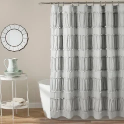 Nova Ruffle Shower Curtain - Lush Décor -Lush Décor GUEST e6ec2f8e 2272 4101 839c 02f5c76d8462