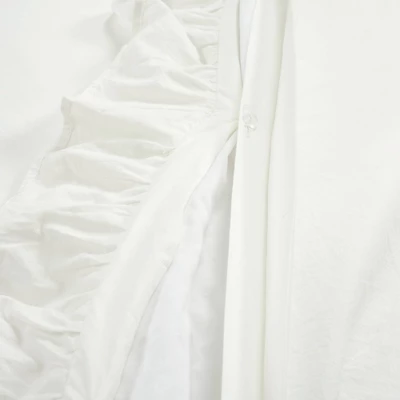 Lush Decor 3pc Ella Ruffle Comforter Bedding Set White 8 Lush Decor 3pc Ella Ruffle Comforter Bedding Set White - Image 6