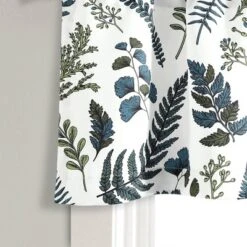 18"x52" Devonia Allover Light Filtering Valance White/Green - Lush Décor -Lush Décor GUEST e819b418 2324 41c7 bfd7 bb09f5d9199f