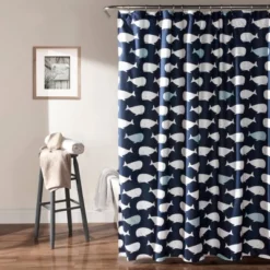 Whale Shower Curtain - Lush Décor -Lush Décor GUEST e84bebe5 e23d 4d9d 9368 f7f151e3c320