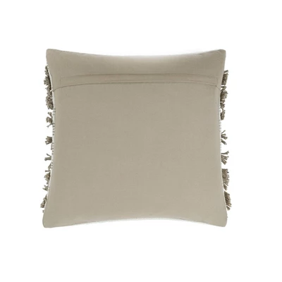 20"x20" Oversize Spencer Square Throw Pillow Taupe - Lush Décor 5 20"x20" Oversize Spencer Square Throw Pillow Taupe - Lush Décor - Image 3