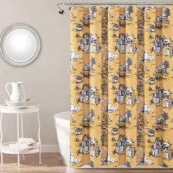 French Country Toile Single Shower Curtain - Lush Décor 15 French Country Toile Single Shower Curtain - Lush Décor -Lush Décor GUEST ec0d539e 4427 43bb 8487 fee8e12a0d19