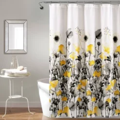 Zuri Flora Shower Curtain - Lush Décor -Lush Décor GUEST ecb121f6 d337 4ab1 9938 66ca8c3a9500