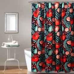 Poppy Garden Shower Curtain - Lush Décor -Lush Décor GUEST efe34b4b 006b 4c7c bddb d701f1a0a2b0