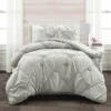 Ruched Chevron Comforter Set - Lush Décor