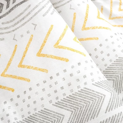 50"x60" Hygge Geo Reversible Cotton Throw Blanket Yellow/Gray - Lush Décor 5 50"x60" Hygge Geo Reversible Cotton Throw Blanket Yellow/Gray - Lush Décor - Image 3