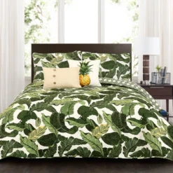 5pc Tropical Paradise Quilt Set Green - Lush Décor -Lush Décor GUEST f456c216 5135 4904 a2ca d92d0fbd4807