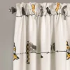 Set Of 2 Rowley Birds Light Filtering Window Curtain Panels - Lush Décor -Lush Décor GUEST f4f70527 903f 45c5 aec5 5811004d3dd9