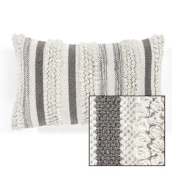 13"x20" Oversize Bria Striped Family-Friendly Lumbar Throw Pillow Cover - Lush Décor -Lush Décor GUEST f78bee54 df26 4781 9dee 2f1b80649604